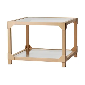 Bleck coffee table 55x55 cm glass - Beech-natural - Gärsnäs