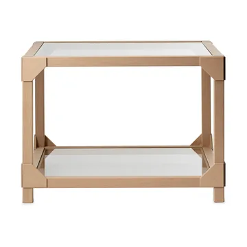 Bleck coffee table 55x55 cm glass - Beech-natural - Gärsnäs