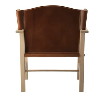 Ferdinand armchair - Oak-untreated-Tärnsjö leather cognac - Gärsnäs