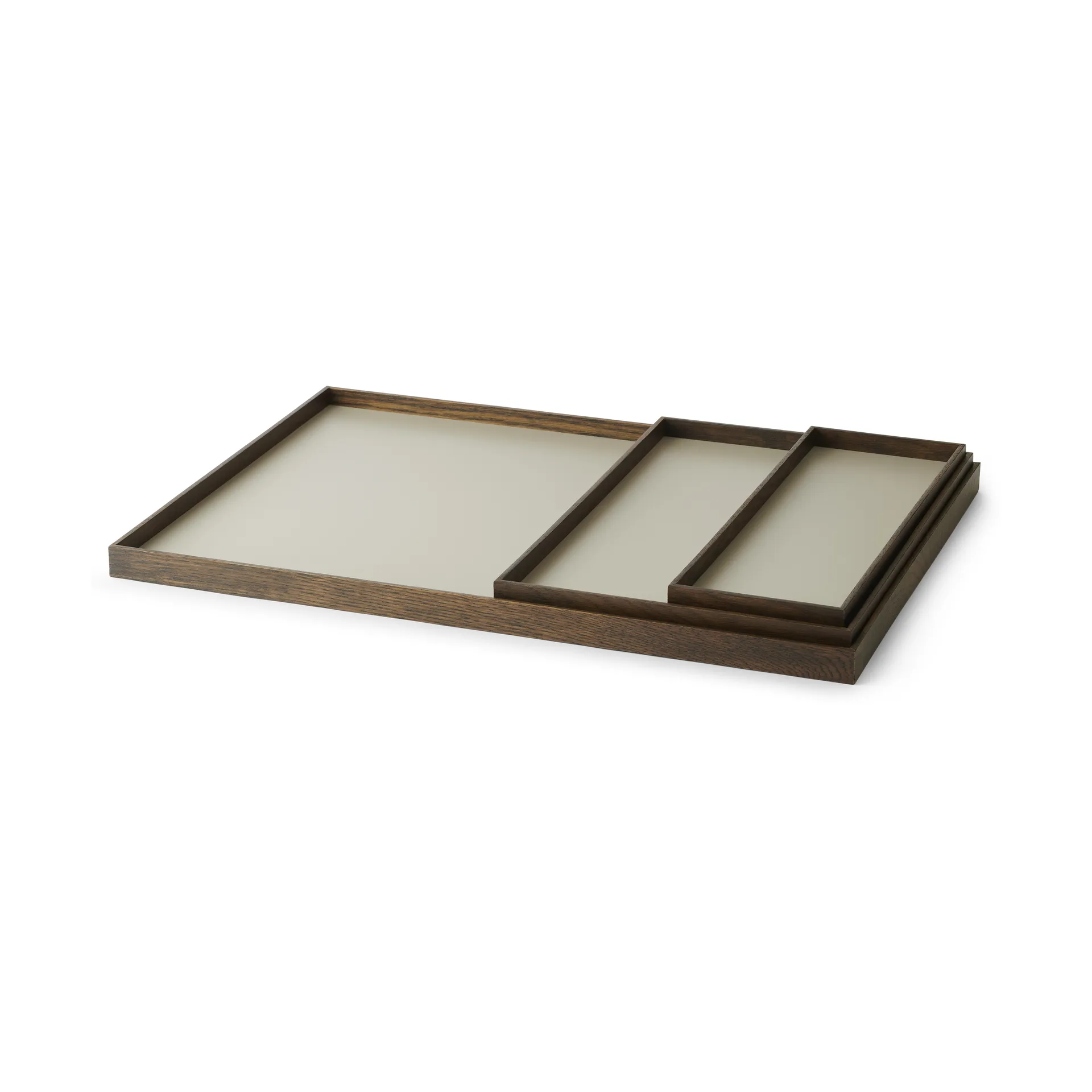 Frame tray large 35.5x50.6 cm, Smoked oak-Grey Gejst