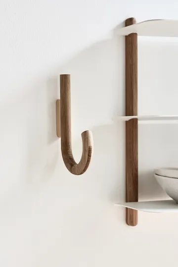 Hook hook 19 cm - Oak-brass - Gejst
