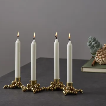 Molekyl candlestick 4 - Brass - Gejst