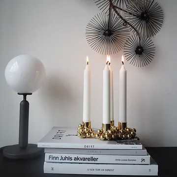 Molekyl candlestick 4 - Brass - Gejst