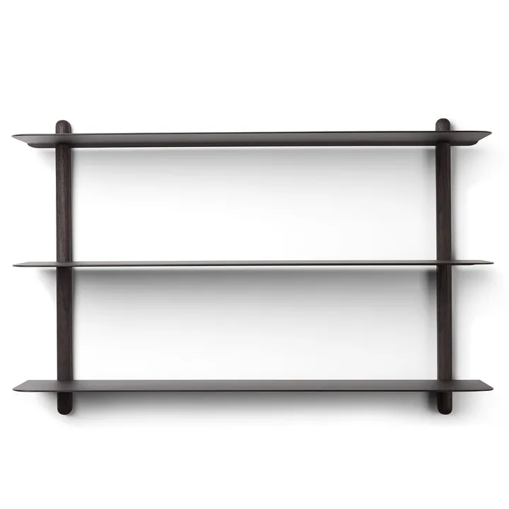 Nivo shelf A - Black-stained ash room-black - Gejst