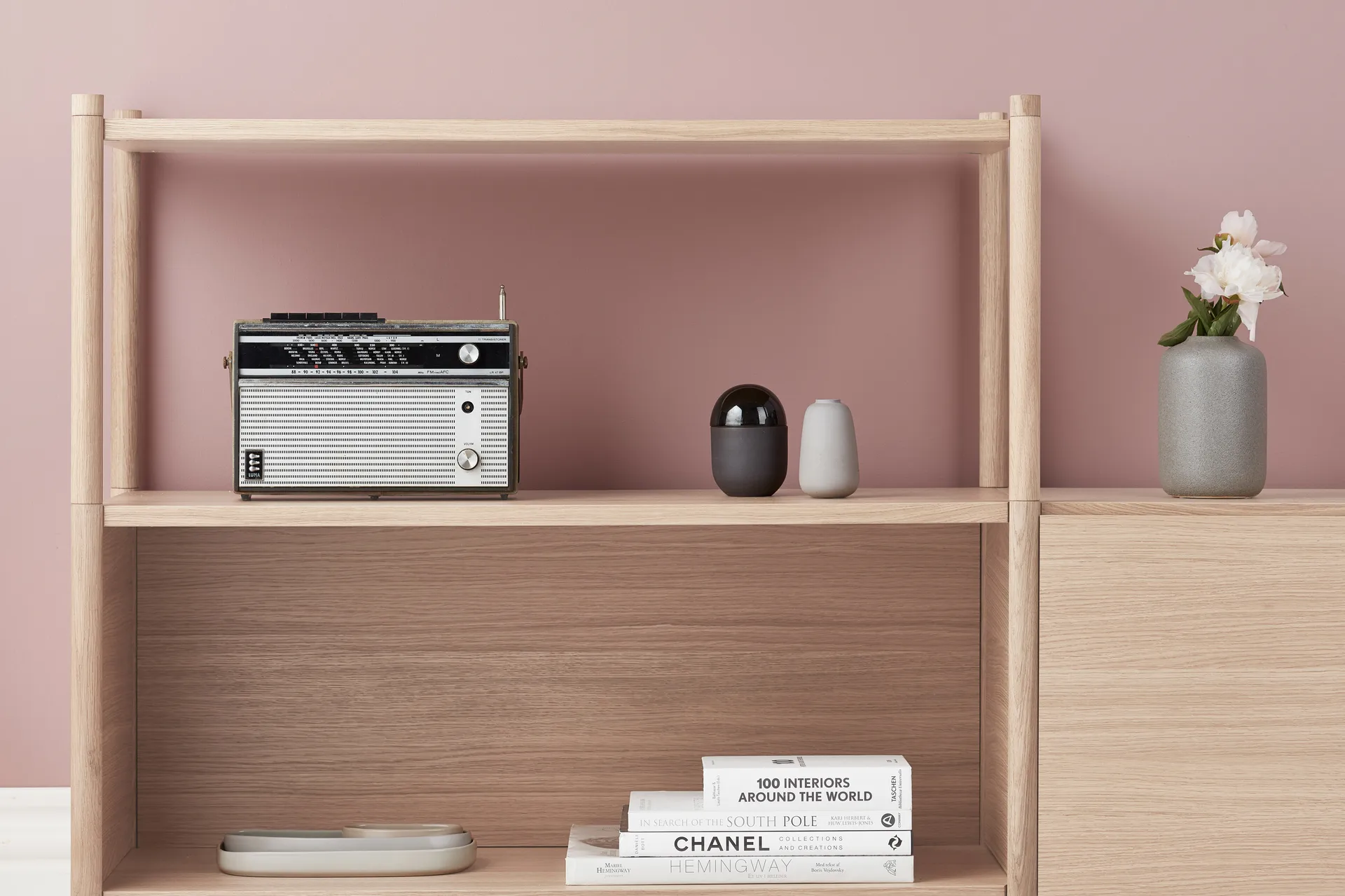 Sceene bookcase D, Light oak Gejst