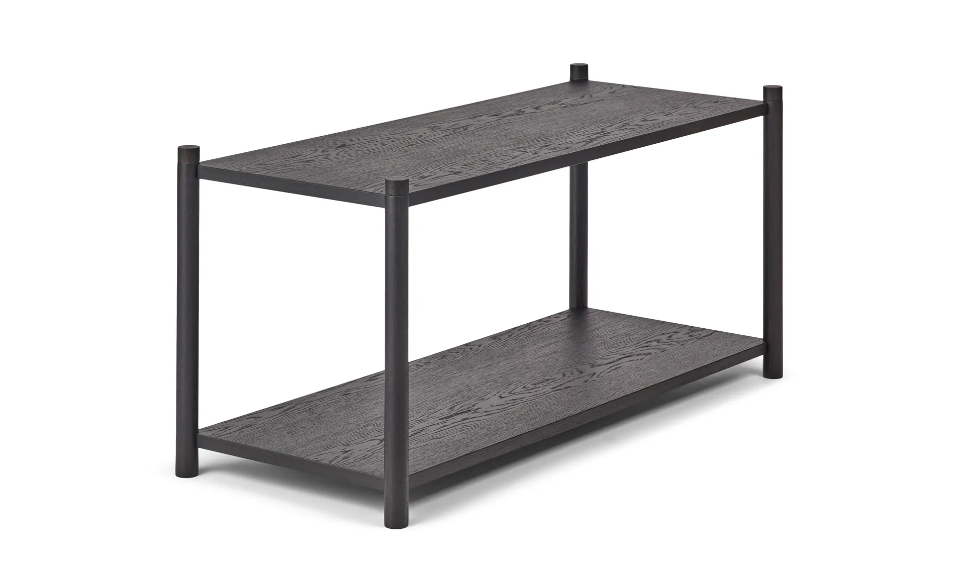 Sceene bookcase F, Black oiled oak Gejst