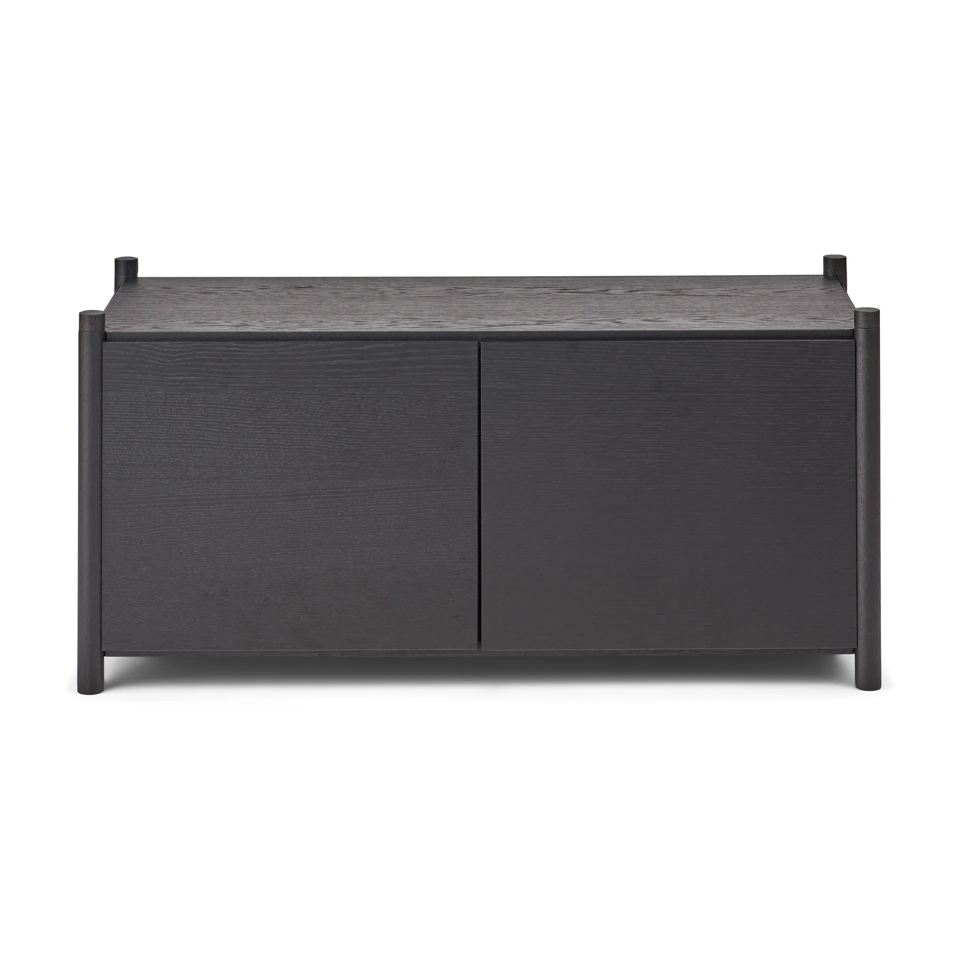Sceene bookcase G, Black oiled oak Gejst