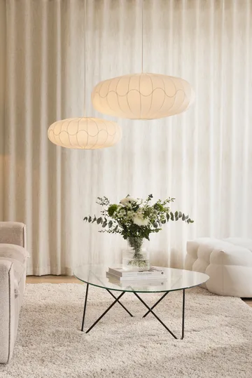 Bladverk lampshade Ø70 cm - White - Globen Lighting