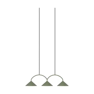 Curve pendant lamp 3 - Green - Globen Lighting