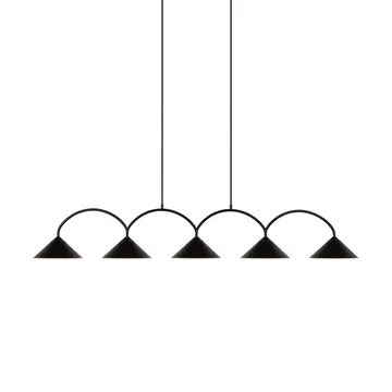 Curve pendant lamp 5 - Black - Globen Lighting