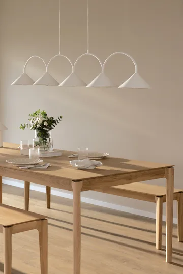 Curve pendant lamp 5 - White - Globen Lighting