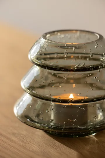 Gran 12 tealight holders - Green - Globen Lighting