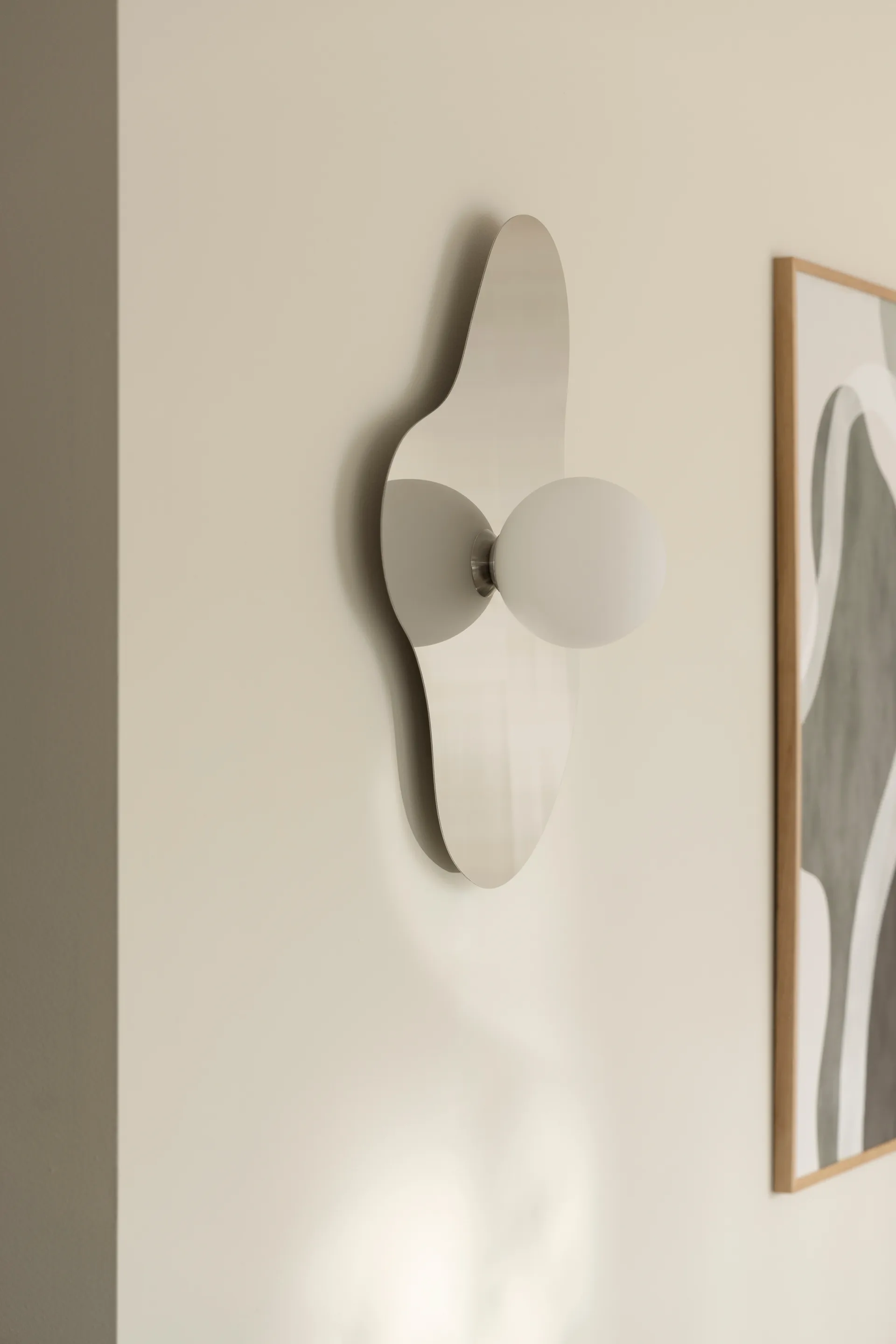 Illusion wall lamp/ceiling light 60 cm, Chrome Globen Lighting