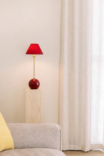 Iris 20 table lamp - Burgundy - Globen Lighting