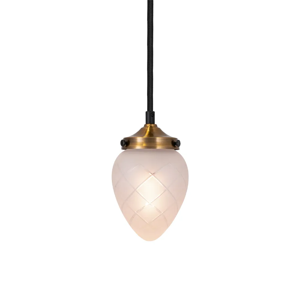 Juni pendant lamp, Frost, 11 Globen Lighting
