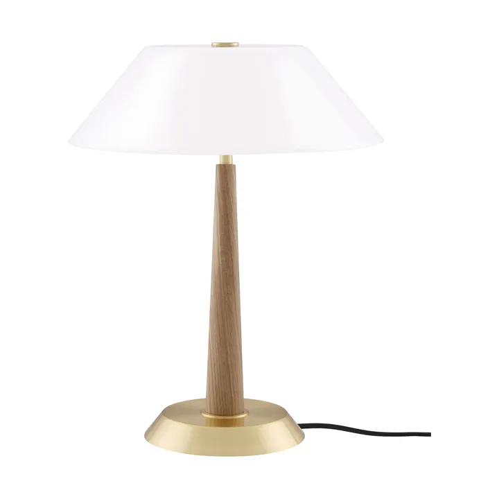 Ligna table lamp - Oak-raw brass, Ø29x39.2 cm - Globen Lighting