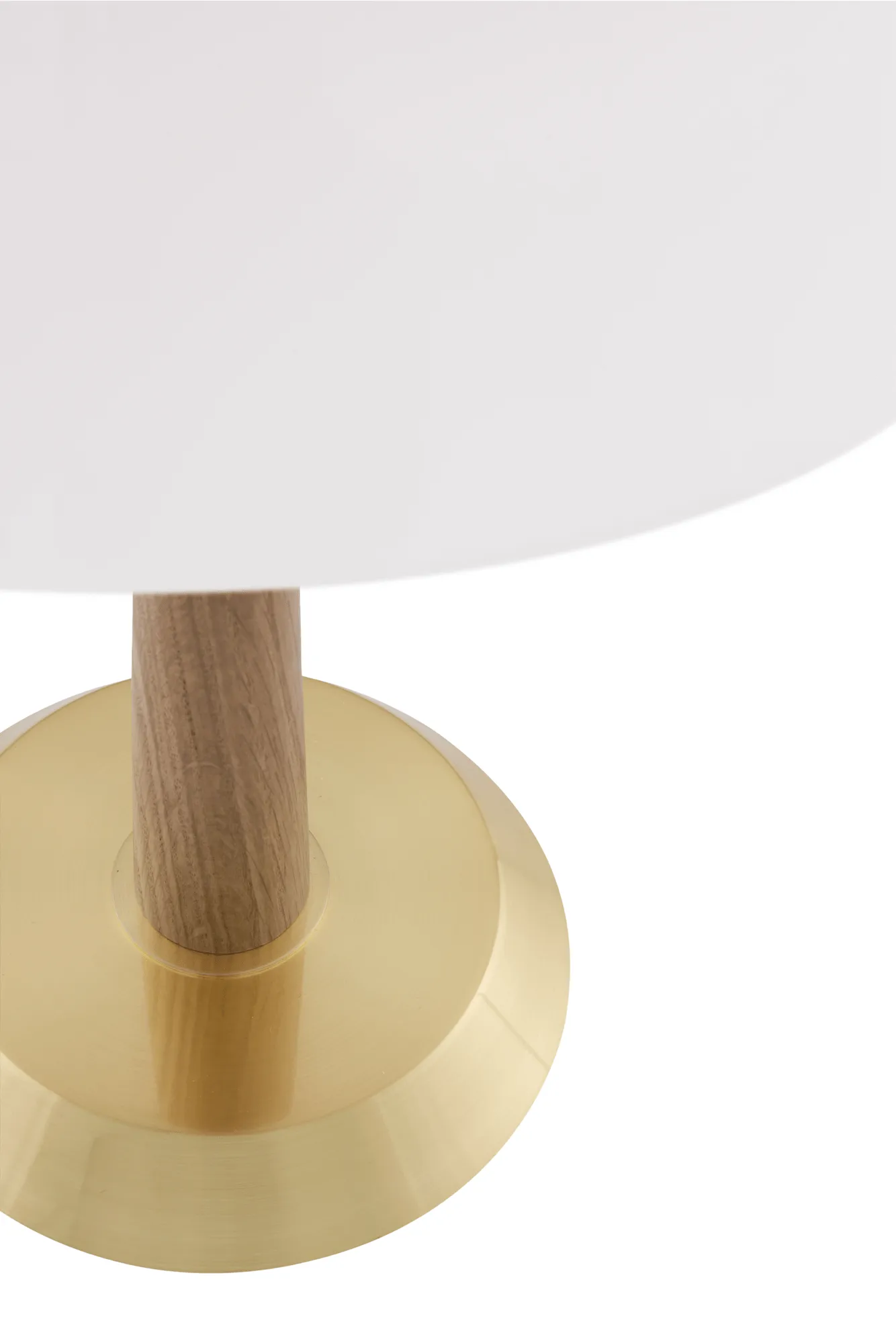 Ligna table lamp, Oak-raw brass, Ø29x39.2 cm Globen Lighting