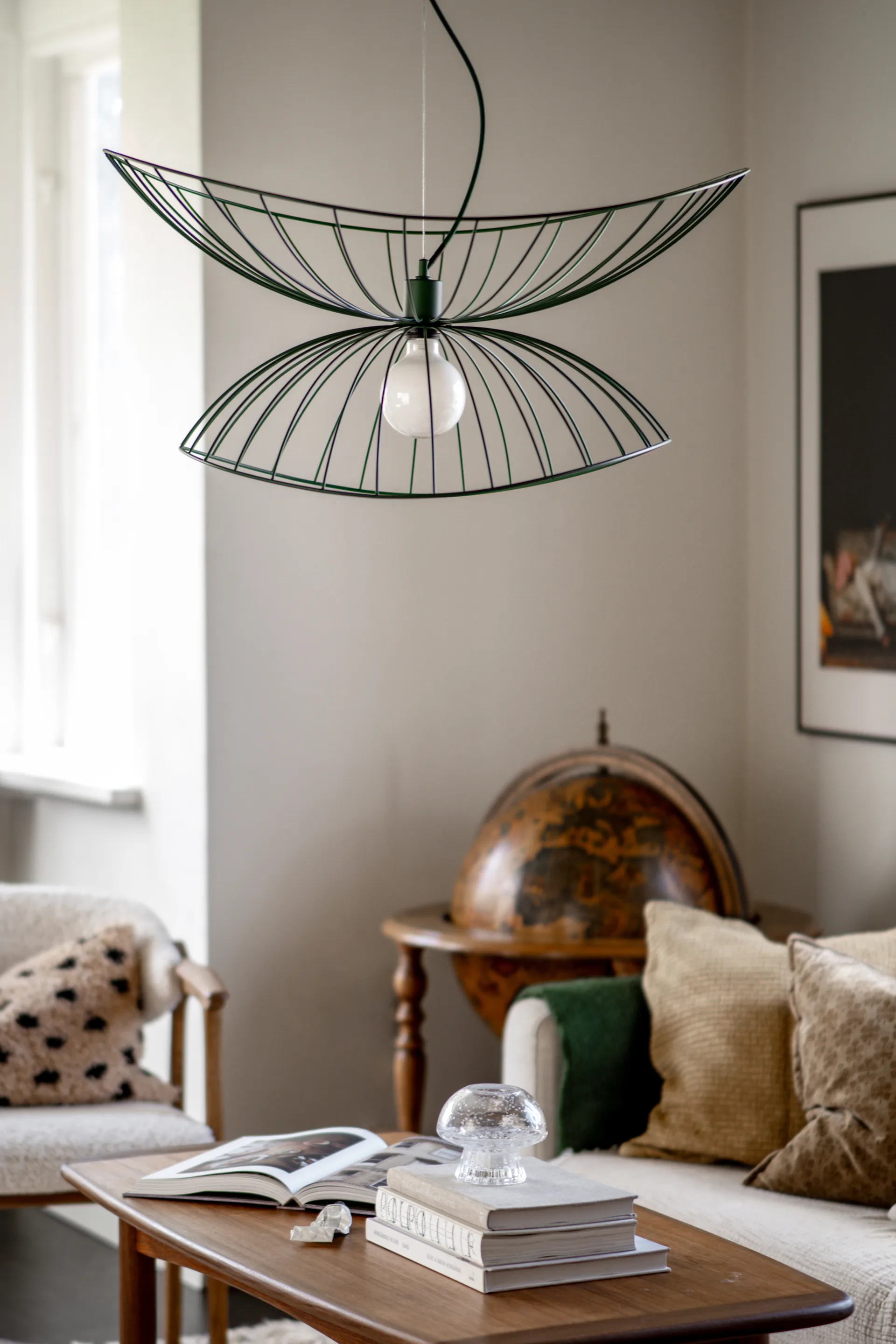 Ray ceiling lamp Ø70 cm, Green Globen Lighting