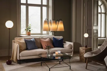 Ripley floor lamp - Burgundy - Globen Lighting