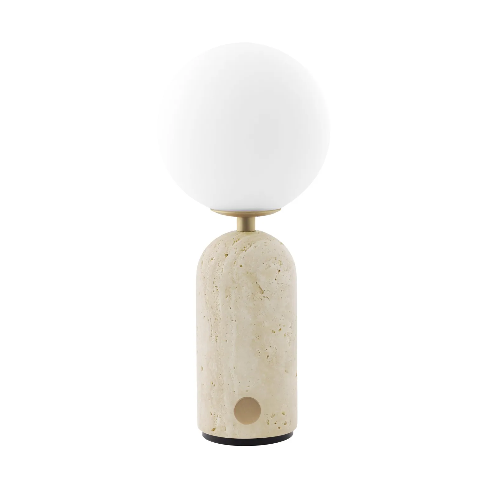 Torrano portable table lamp, Beige travertine Globen Lighting
