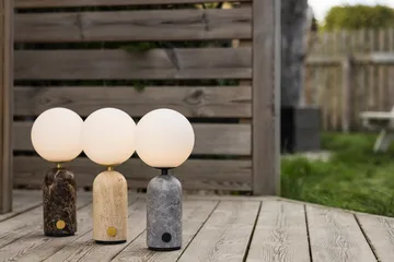 Torrano portable table lamp - Gray marble - Globen Lighting
