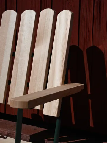 A2 armchair - Oiled pine-green - Grythyttan Stålmöbler