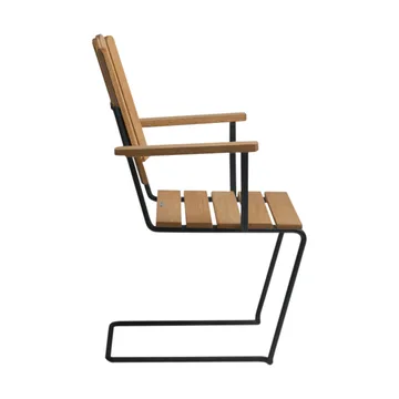 A2 armchair - Untreated teak-black - Grythyttan Stålmöbler