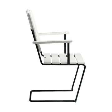 A2 armchair - White lacquered oak-black - Grythyttan Stålmöbler
