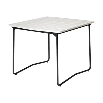 B31 dining table - White lacquered oak-black - Grythyttan Stålmöbler