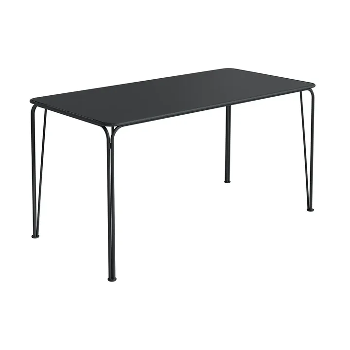 Libelle table - Graphite gray, 140x70 cm - Grythyttan Stålmöbler