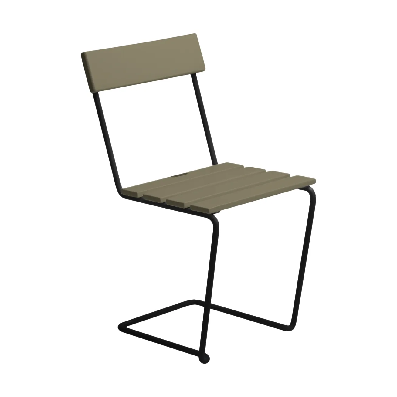 Stol 1 chair, Light green oak-black Grythyttan Stålmöbler