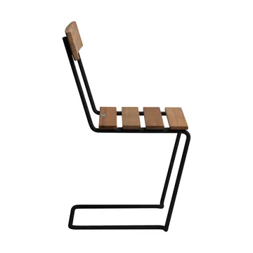 Stol 1 chair - Untreated teak-black - Grythyttan Stålmöbler