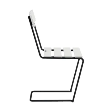 Stol 1 chair - White oiled oak-black - Grythyttan Stålmöbler