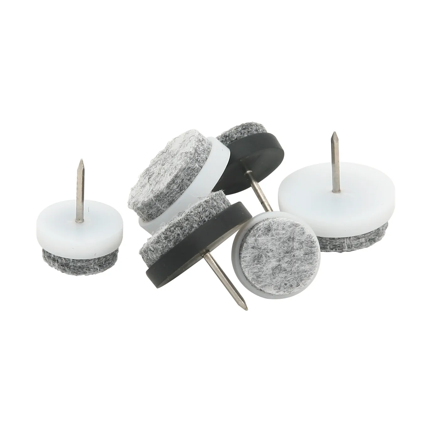 Guardian furniture pad with nail Ø17 mm 8-pack, White Guardian
