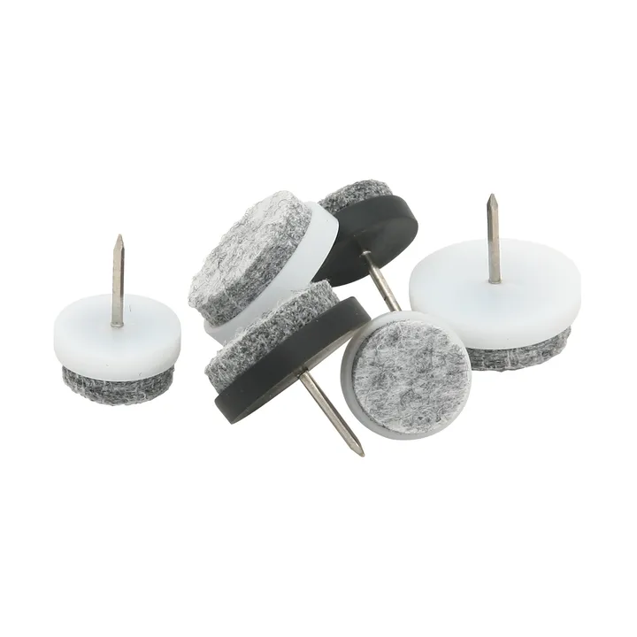 Guardian furniture pad with nail Ø20 mm 8-pack. - Black - Guardian