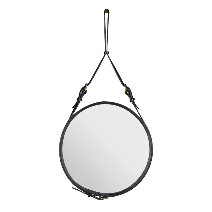 Adnet Circulaire mirror S - black - GUBI
