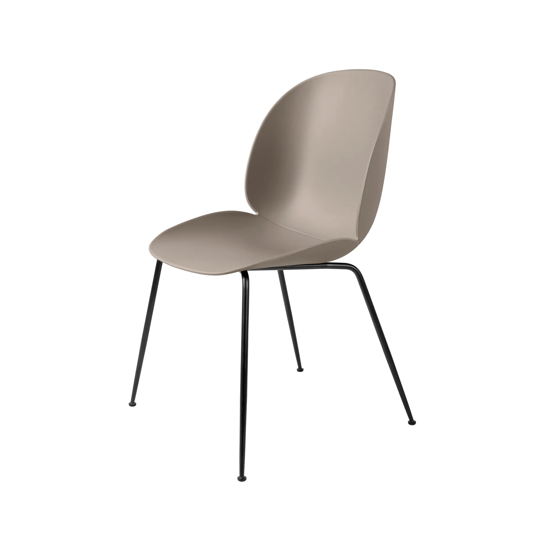 Beetle chair, New beige, black steel legs GUBI