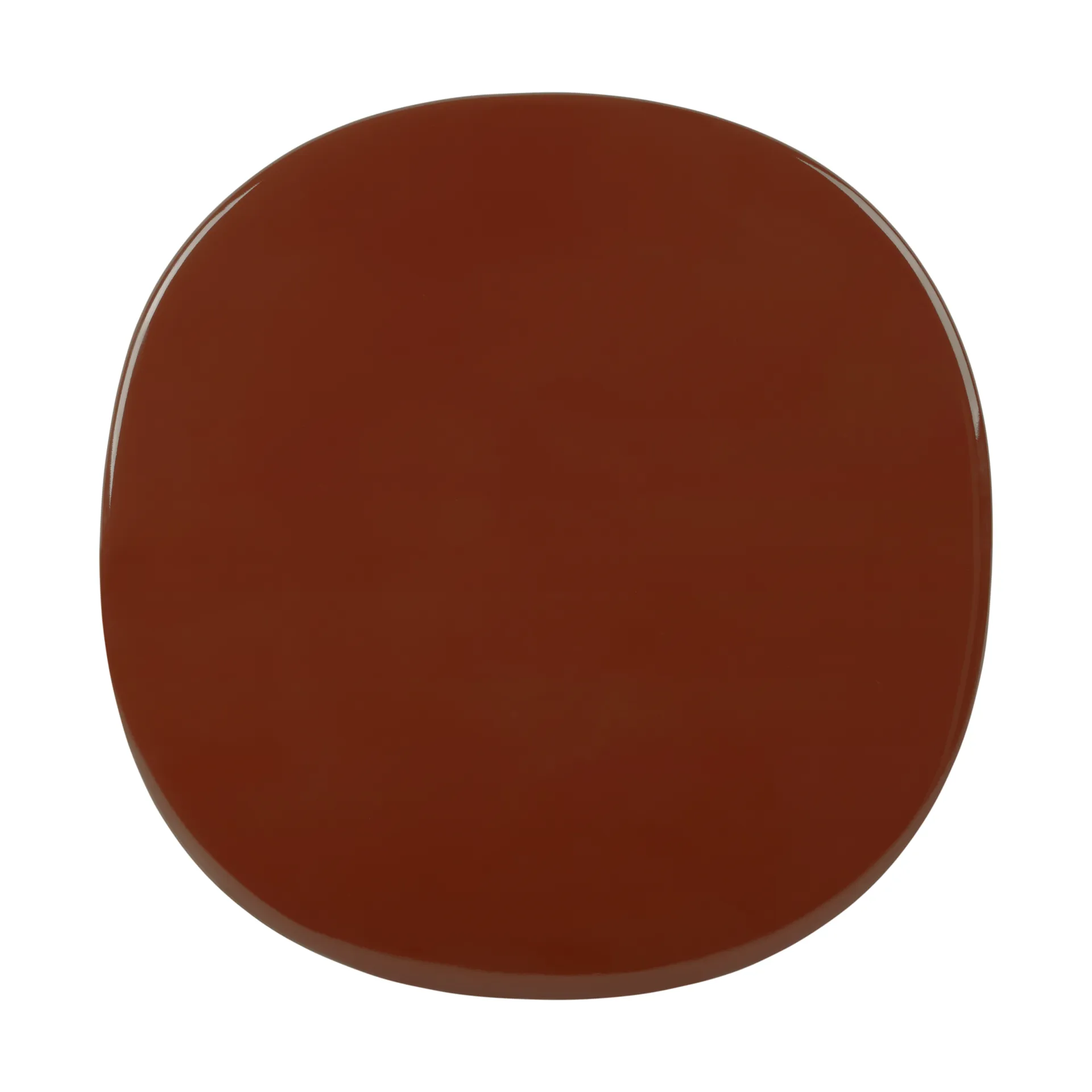 Carmel Bistro dining table 75x75 cm, Rock red-black semi matt GUBI