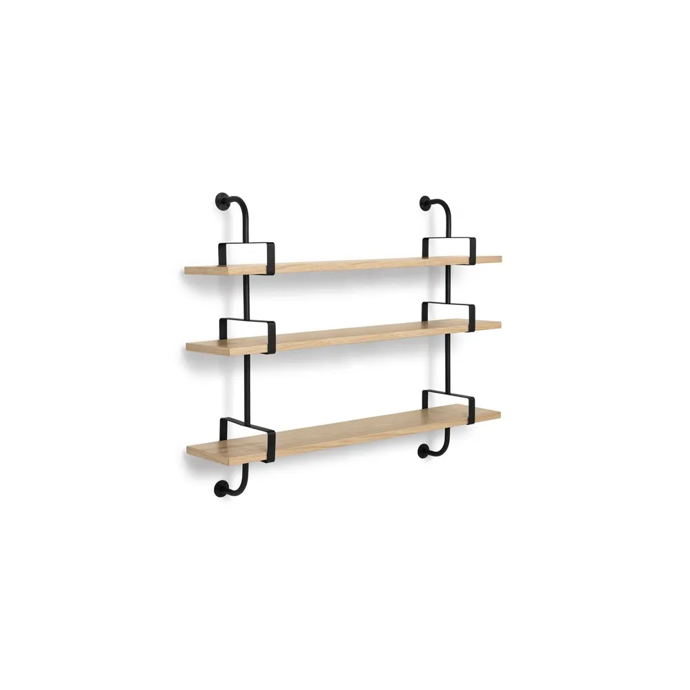 Demon wall shelf 3 levels, Oak, 155 cm GUBI