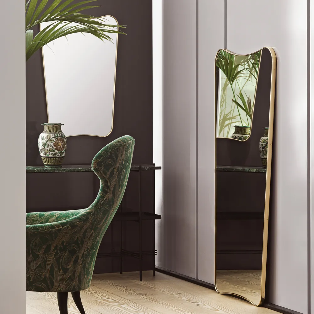 F.A.33 Mirror, Black brass, large GUBI