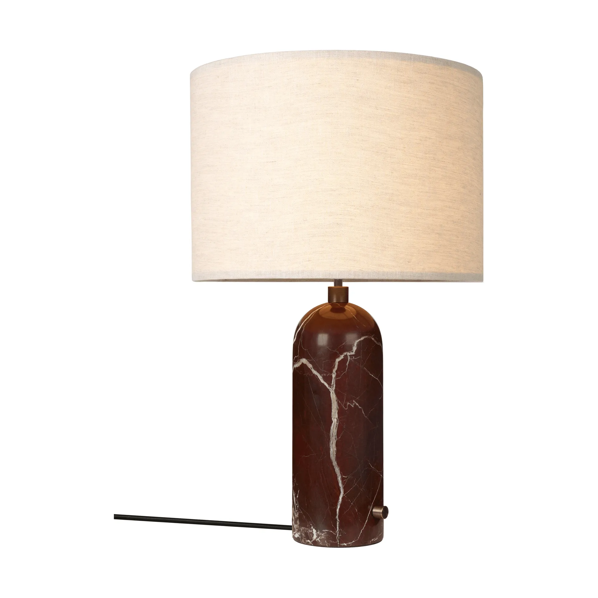 Gravity L table lamp, Maroon marble-canvas GUBI