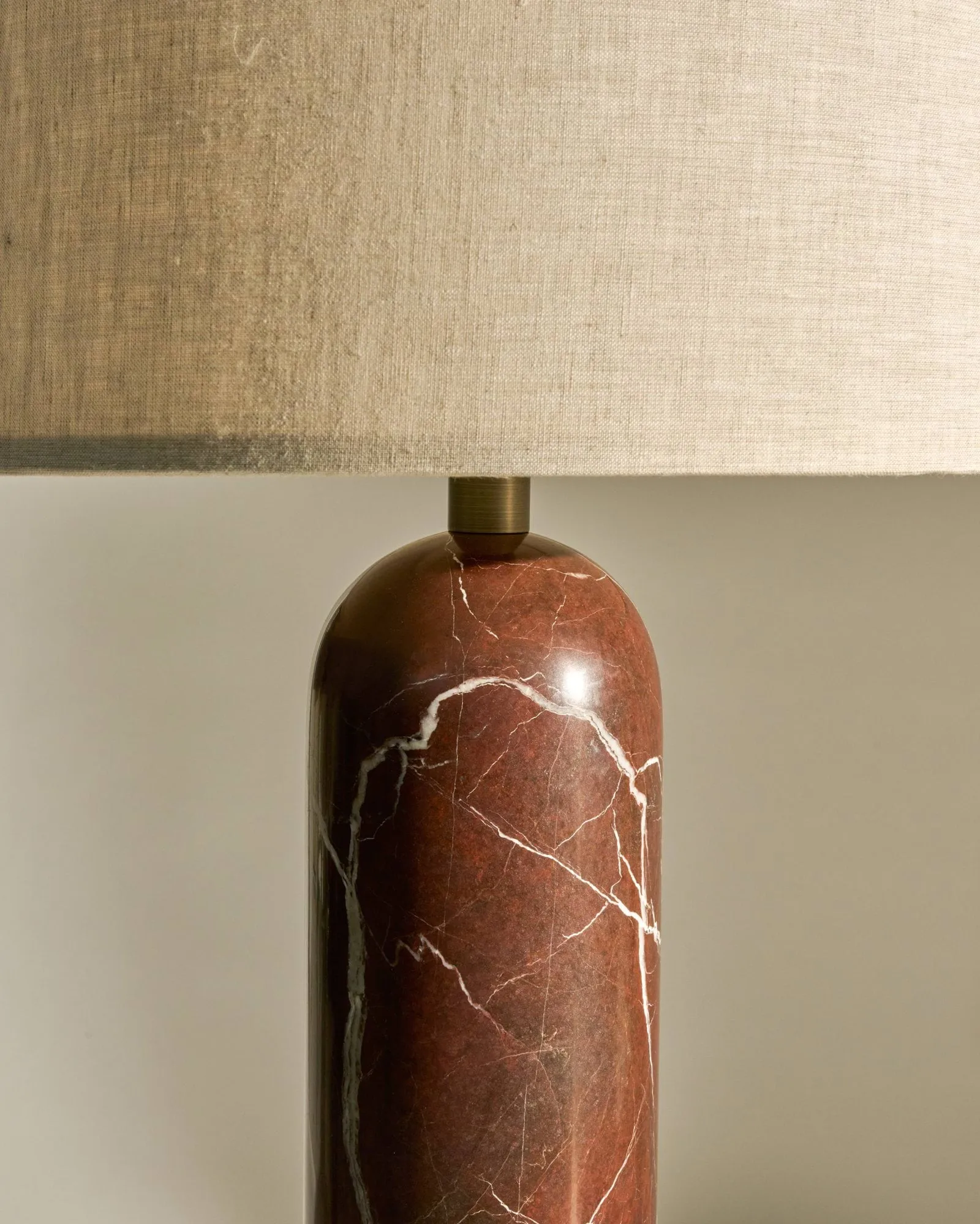 Gravity S table lamp, Maroon marble-canvas GUBI