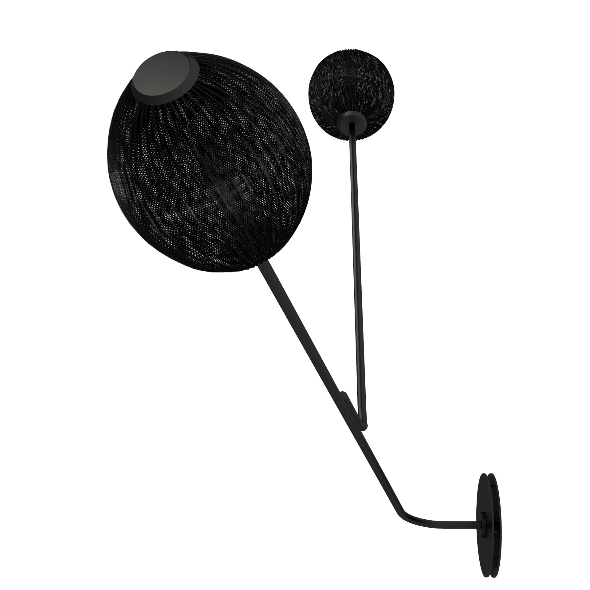 Satellite wall lamp, Soft black-semi matte GUBI