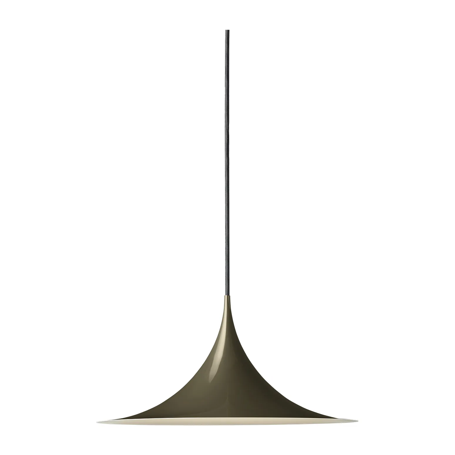Semi lamp Ø 30 cm, Dark cocoa glossy GUBI