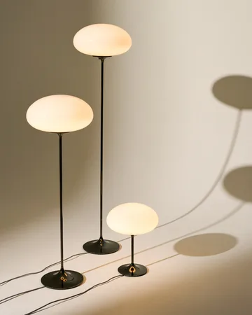 Stemlite floor lamp - Black red opal glass, 110 cm - GUBI