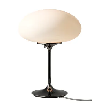 Stemlite Table lamp - Black chrome-opal glass, 42 cm - GUBI