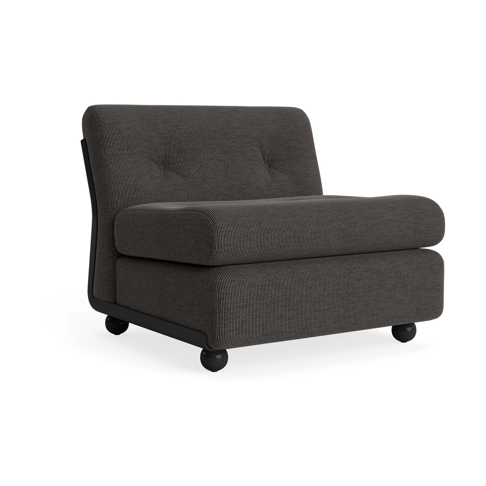 Amanta sofa module, Anthracite-yuma 1010, 1-seater/armchair HAY
