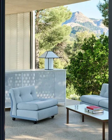 Amanta sofa module - Frost blue-naveli 723, 1-seater/armchair - HAY