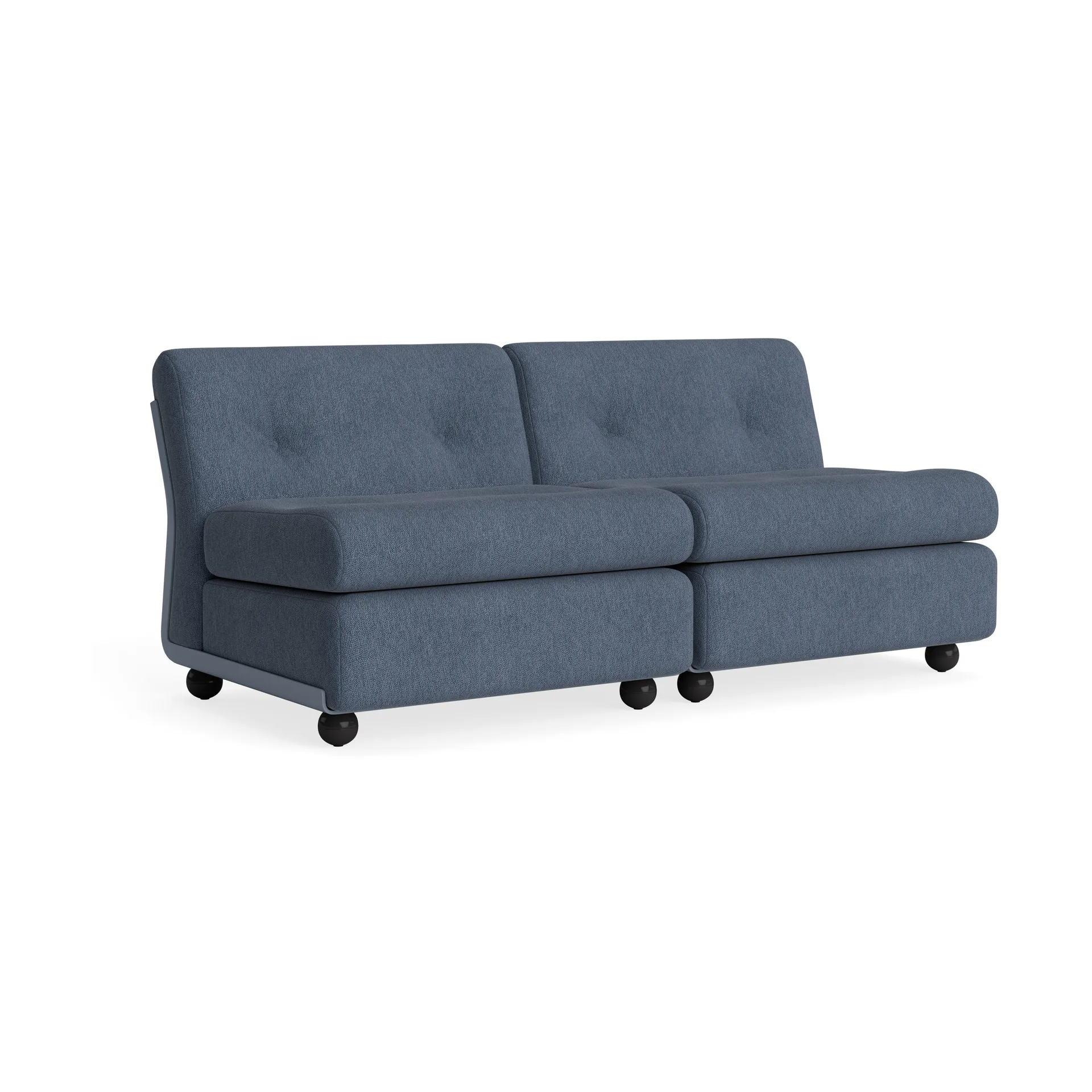 Amanta sofa module, Frost blue-turf blue, 2-seater HAY
