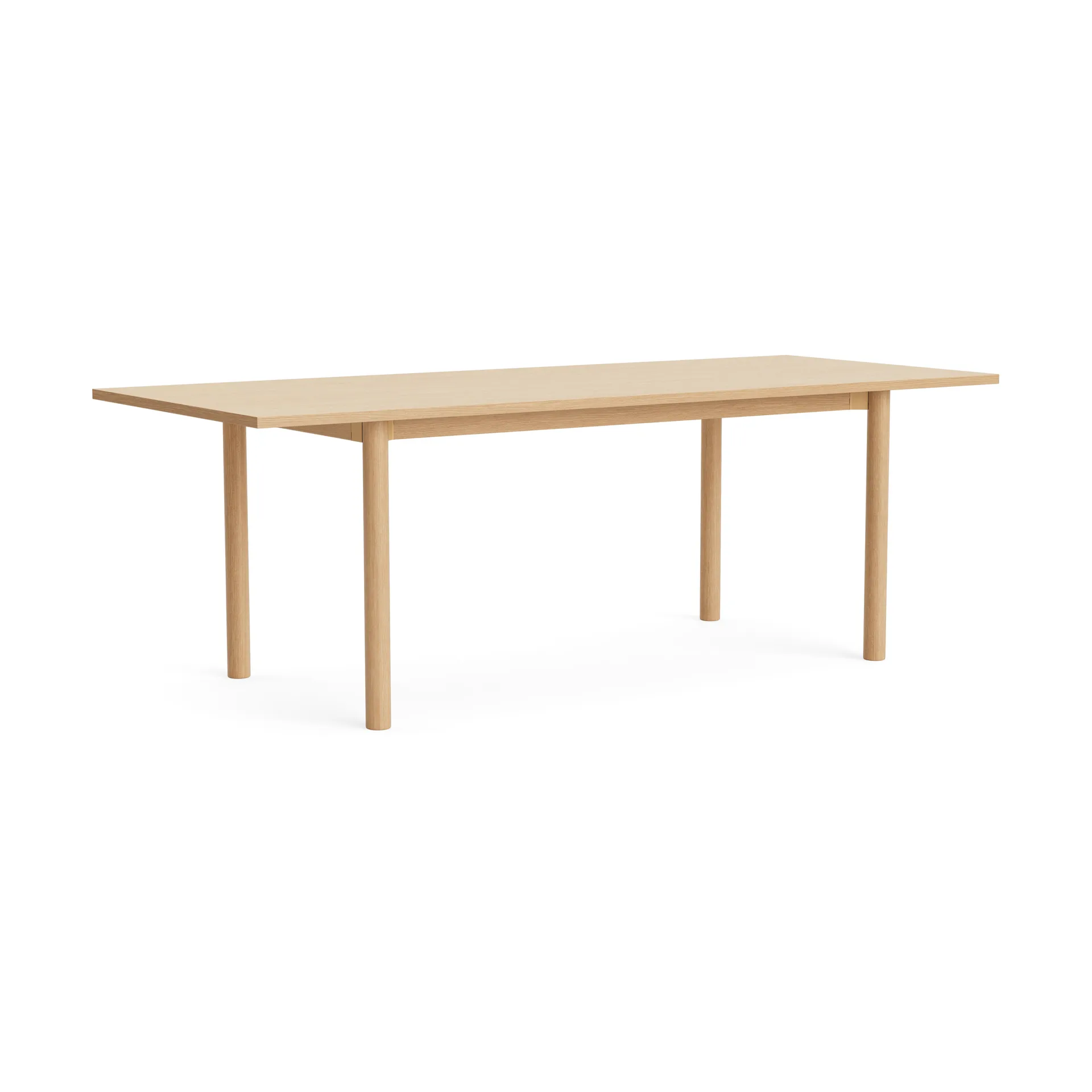 Annex Overhang dining table, Lacquered oak, 220x90 cm HAY